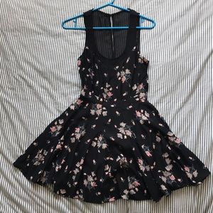 Black floral dress